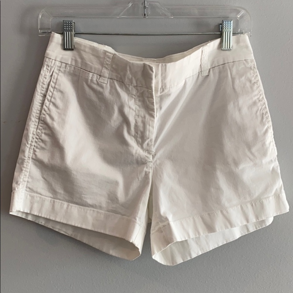 J. Crew White Chino Shorts Size 2